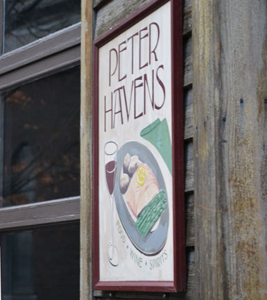 Peter Havens, restaurant on Elliot St., Brattleboro