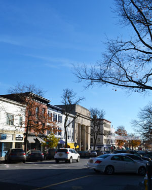 Greenwich Avenue shops, downtown Greenwich, Connecticut