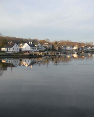 View of Mystic River, Downtown Mystic, Ct.