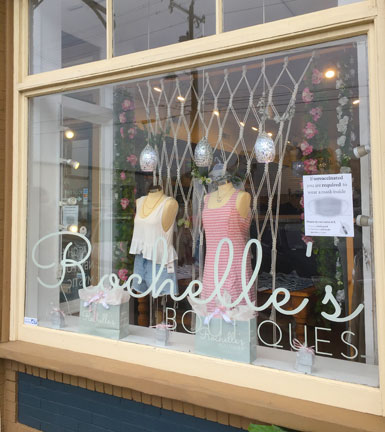 Rochelle's, boutique on Cottrell St., Downtown Mystic, Ct.