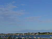 Nantucket Harbor, view from Sayle's Seafood, Nantucket, Ma.