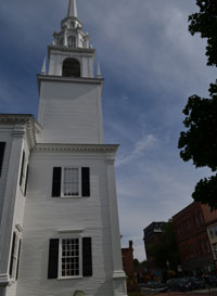Unitarian Universalist Church and Pleasant St., Newburyport, Mass.