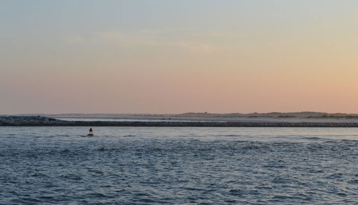 View of the Inlet and Assateague Island, Ocean City, Md.