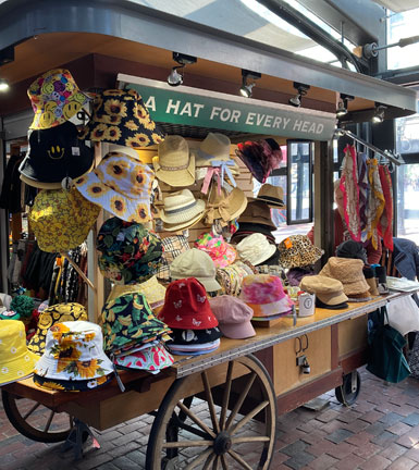 A Hat for Every Head, Quincy Market North Canopy, Boston, Ma.
