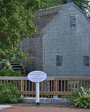 Dexter Grist Mill at Mill Creek and Shawme Pond, Main and Water Streets, Sandwich, Ma.