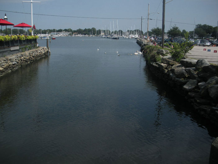 View of Wickford Cove from Wickford Bridge, Brown St., Wickford, R.I.