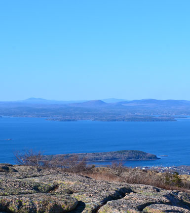 View from atop Cadillac Mtn., Acadia National Park, Mt. Desert Island