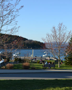 Agamont Park views of Frenchman Bay and islands, Bar Harbor, Maine