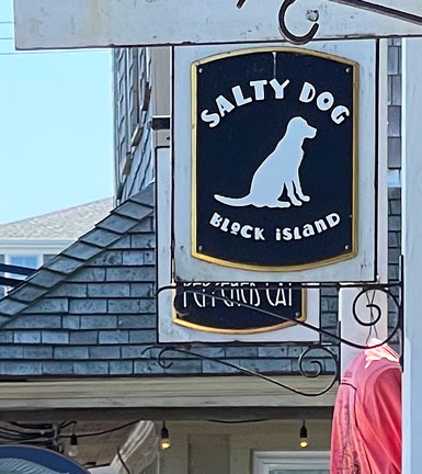 Salty Dog, shop on Water St., Old Harbor, Block Island