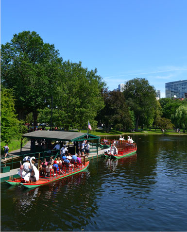 Swan Boats, Public Garden, Charles St., Boston