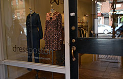 Dress, boutique on Charles St., Beacon Hill, Boston, Ma.