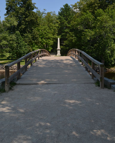 The North Bridge near The Old Manse on Monument St., Minuteman National Park, Concord, Ma.