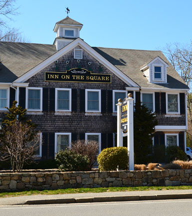 Inn on the Square, across from Queens Buyway Shops, N. Main St., Falmouth, Ma.