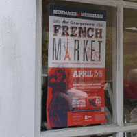 French Market poster, April 2014, Wisconsin Ave., Book Hill, Georgetown