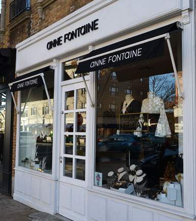 Anne Fontaine, boutique on Greenwich Ave., Greenwich, Ct.