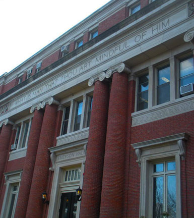 Emerson Hall, Harvard Yard, Cambridge, Ma.