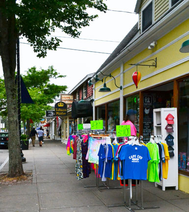 Main Street shops, Downtown Hyannis, Cape Cod, Ma.