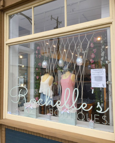 Rochelle's, boutique on Cottrell St., Downtown Mystic, Ct.