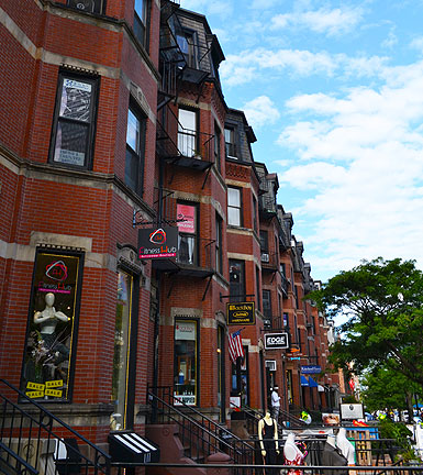 Newbury Street shops, Boston, Massachusetts
