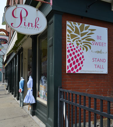Pink Pineapple, Lower Thames St., Newport