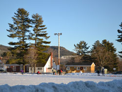 Schouler Park, Ice Skating rink Winter 2013, North Conway Village, N.H.