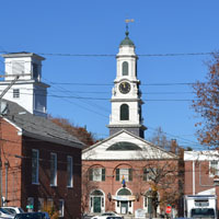 Unitarian Universalist Church and Mariposa Museum, Depot and Main Streets, Peterborough, N.H.