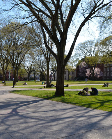 Brown University's College Green, East Side, Providence, R.I.