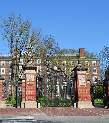 Van Wickle Gates at Brown University campus, East Side, Providence