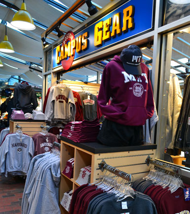 Boston Campus Gear, South Canopy, Faneuil Hall Marketplace, Quincy Market, Boston, Ma.