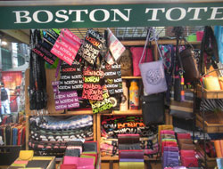 Boston Tote, Quincy Market South Canopy, Faneuil Hall Marketplace, Boston, Ma.