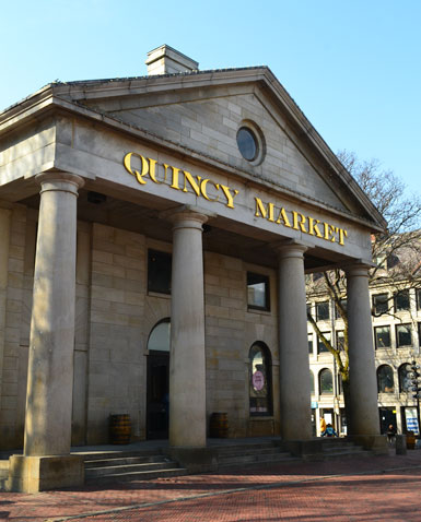 Quincy Market and Faneuil Hall, Boston, Massachusetts - Scenic Shopping