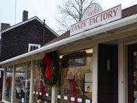 Tuck's Candy Factory at Christmas, Dock Square, Rockport, Mass.
