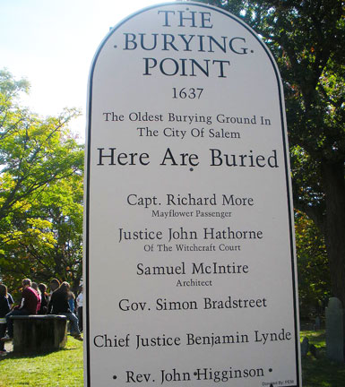 The Burying Point, Charter St., Salem