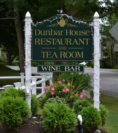 Dunbar House Restaurant and Tea Room, Water St., downtown Sandwich, Ma.