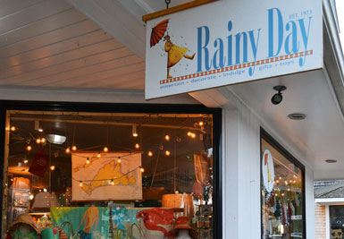Rainy Day, Main St., Vineyard Haven, Martha's Vineyard, Ma.