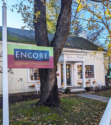 Encore Designer Consignment, One The Green, Woodstock, Vt.