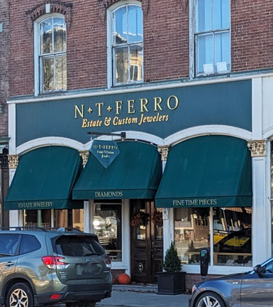 NT Ferro Estate and Custom Jewelers, Central St., Woodstock, Vt.