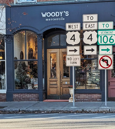 Woody's Mercantile, Central St., Woodstock, Vt.